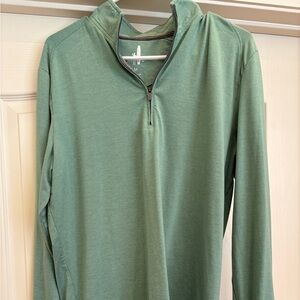johnnie-O Striped Green Pullover